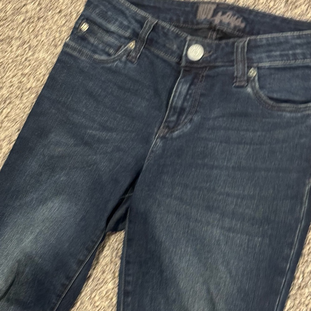 Kut from the Kloth Dark Wash Women’s Skinny Jeans - Distressed - Picture 3 of 7